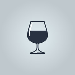 Linear icon of cognac