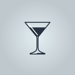 Linear icon of martini