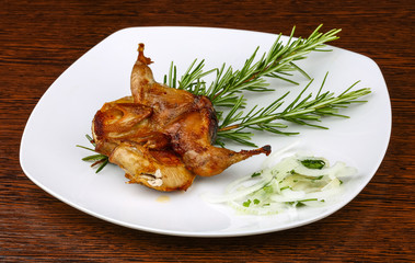 Grilled quail