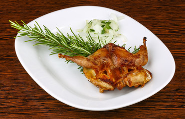 Grilled quail