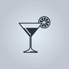 Linear icon of martini