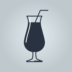 Linear icon of coctail