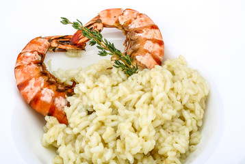 Risotto with prawn