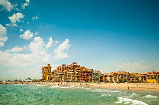  City Beach In Valencia, Spain