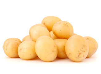 new potato tuber isolated on white background cutout