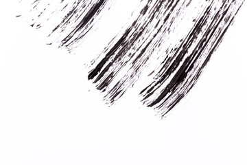 Black paint isolated on white background