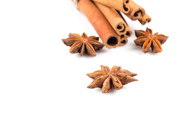 Stars anise and Cinnamon