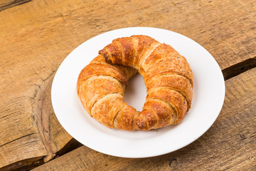 Fresh baked croissants