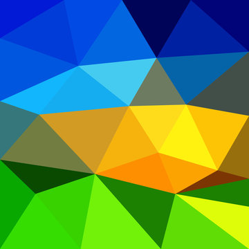 Background triangles with a few colors © keltmd