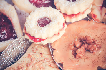 Assiette variété pâtisserie orientale