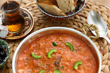 traditional turkish copper pan