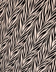 Foto op Canvas texture of fabric stripes zebra for background © somchaiphanbun