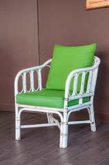 Old wooden chair decorative in home