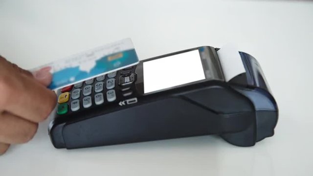 Payment with a credit card through terminal