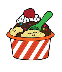 Ice Cream Cup #2 / A cup filled with ice cream