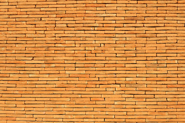 Antique and old red brick wall texture