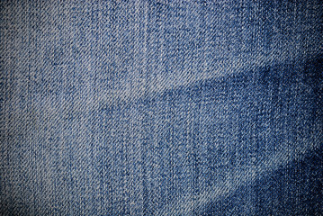 Naklejka premium closeup of retro blue jean texture background