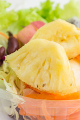 fruit salad focus pineapple