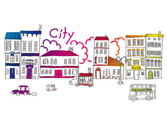 Naklejka premium cityscape.