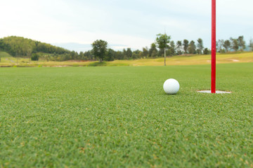 golf ball in fairway