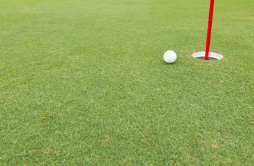 golf ball in fairway