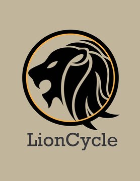 Lion Cycle Logo, art vector design