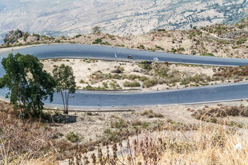 Mountain landscape in Ethiopia