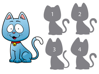 Vector Illustration of make the choice shadow matching