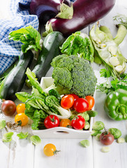 Fresh organic vegetables