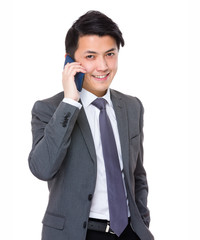 Businessman talk to cellphone