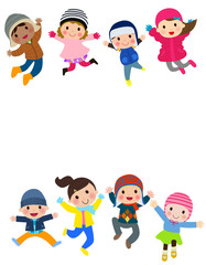 Fototapeta premium group of kids