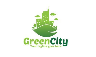 Green City Icon - Green City Logo Template