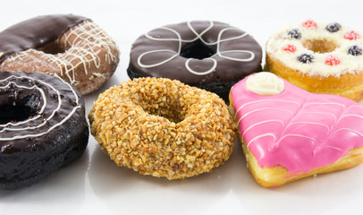 Assorted sweet donuts