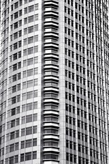 Black and white Abstract of exterior building