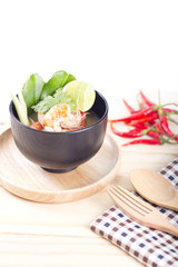 Thai Tom Yum seafood dish