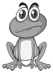 Little frog with thick eyebrows