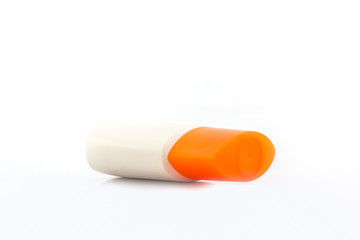 Plastic bottle for beauty product.