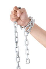 Chain in hand