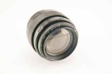 camera lens isolated on white background