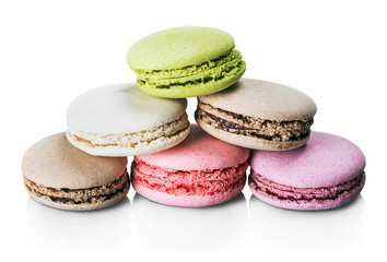 Colorful macaroon cake