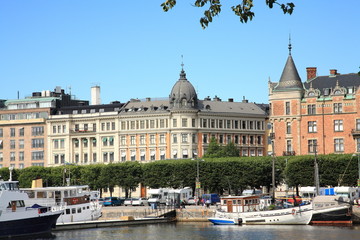 Fototapeta premium View of Strandvagen,Stockholm