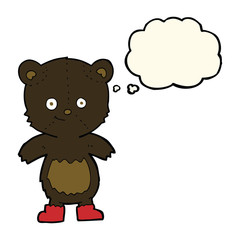 cartoon flaming sausage with thought bubble