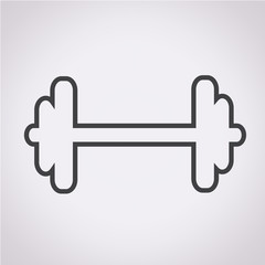 Dumbbell vector icon