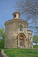 Oldest Rotunda of St. Martin in Vysehrad, Prague, Czech Republic