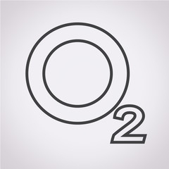 Oxygen O2 Icon