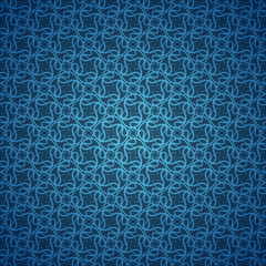 Abstract background - blue neon pattern seamless