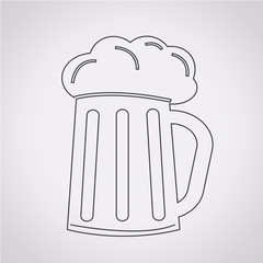 Glass beer icon