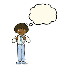 cartoon man wearing braces with thought bubble