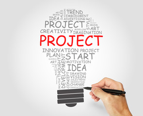 Project words concept, Business, Art and Tech concept