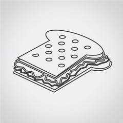 Sandwich cheese Icon